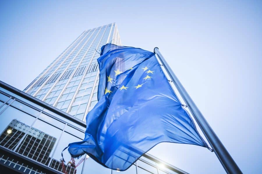 Flag of the European Community – Eurotower